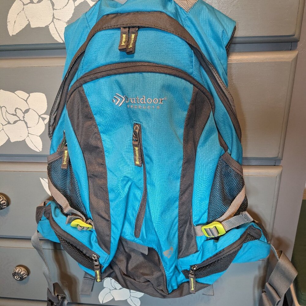 Outdoor Products Hiking Backpack-Blue & Gray